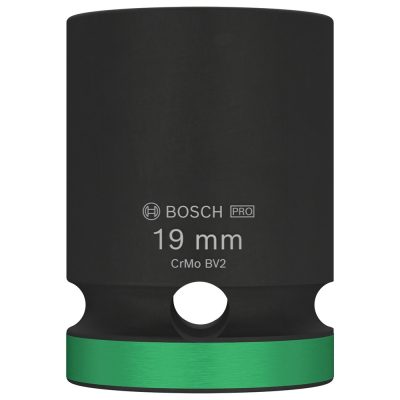 Dado de Impacto Hexagonal Corto Bosch 2608.003.050-000 — 19 mm, Encastre 1/2"