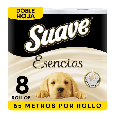 Papel Higiénico Suave Esencias Elegance Doble Hoja x 8 Rollos
