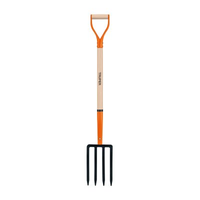 Bieldo para jardín, 4 dientes, mgo 34", puño "Y", TRUPER