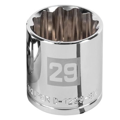 Dado Poligonal Milimétrico Truper 13543 1/2" x 29mm Corto