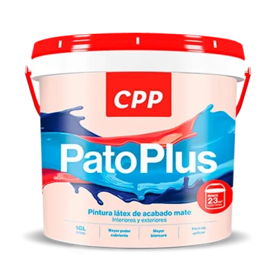 Pintura Látex CPP PatoPlus Acabado Mate Interior y Exterior