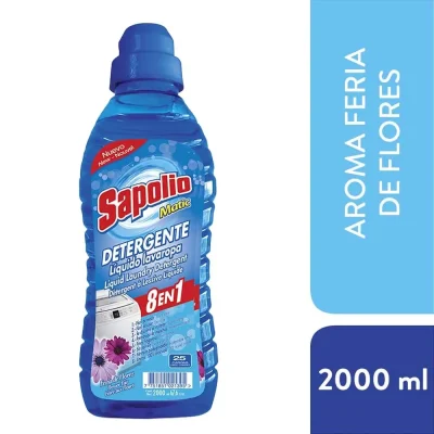 Detergente Líquido Sapolio Matic Flores 2L