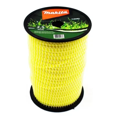 Hilo de Nylon Redondo Makita T-02381 2.5 mm x 170 m para Motoguadana