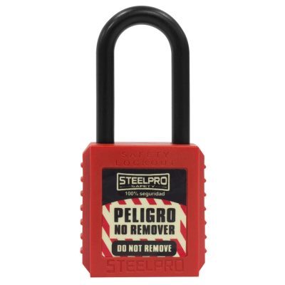 Candado Lock Out X10 Long Dieléctrico Steelpro