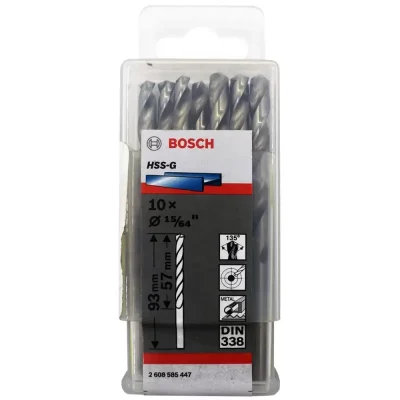 Broca para Metal Bosch HSS-G X10U 2608.585.447-000 de 6.0 mm - Pack 10 Unidades