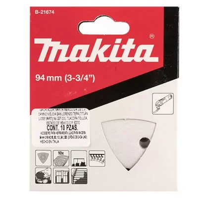 Lija Delta Makita B-22969 Grano 120 para Multiherramienta (10 Und)