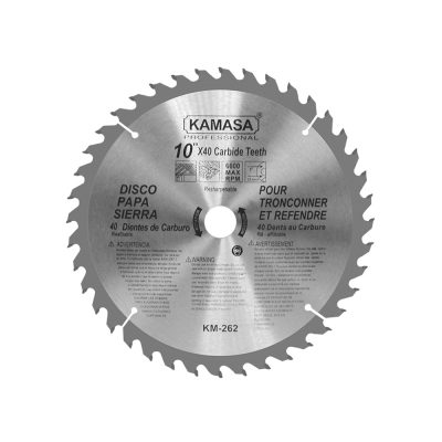 Disco de Sierra Kamasa KM262 10" (254 mm) 40 Dientes para Madera