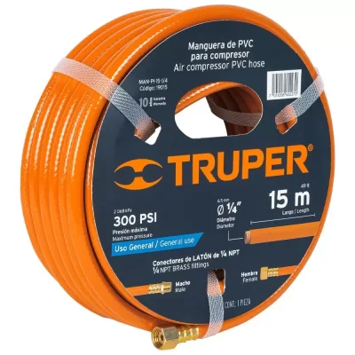 Manguera Armada Truper 19015 1/4" P/Pintor 15m