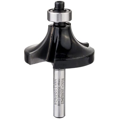 Fresa redondeadora con rodamiento Bosch 2608.628.423, vástago 1/4" y radio de corte 1/2"