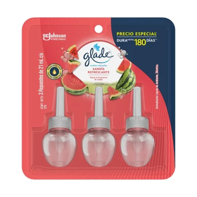 Repuesto Ambientador en Aceite Glade Sandía Paquete x3 21ml