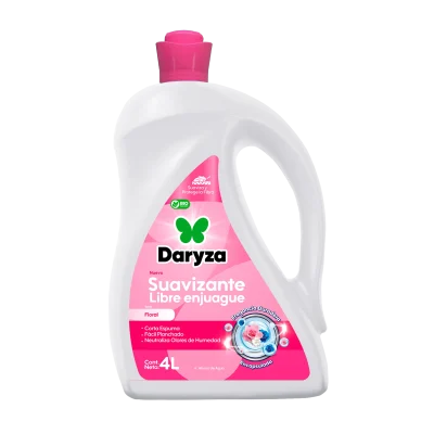 Suavizante Libre Enjuague Aroma Floral Daryza x 4 L