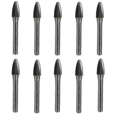 Lima Rotativa Cónica para No Ferrosos 3/8" x 3/4" Vástago 1/4" (Caja x10)