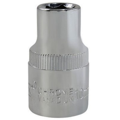 Dado Hexagonal Kamasa KM809 10 mm Encastre 1/2" Corto Cromo Vanadio