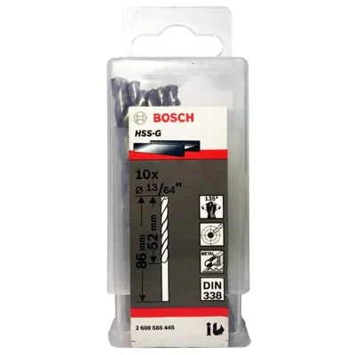 Broca para Metal Bosch HSS-G X10U 5.2 mm (13/64") - pack de 10 unidades, DIN 338