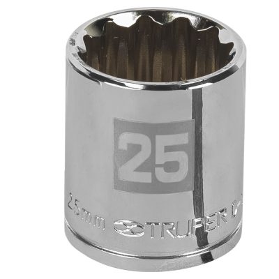 Dado Poligonal Corto Truper 13539 1/2" x 25mm
