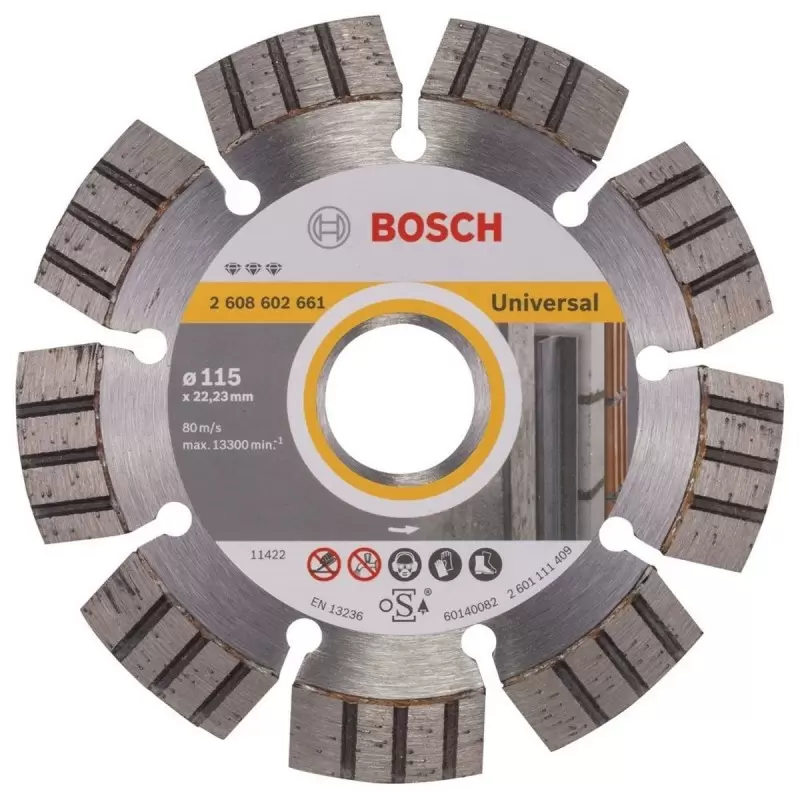 Disco Diamantado Bosch Best Universal + Metal 4 1/2" Segmentado