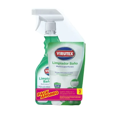Limpiabaño Virutex Gatillo 650ml + Doypack 500ml