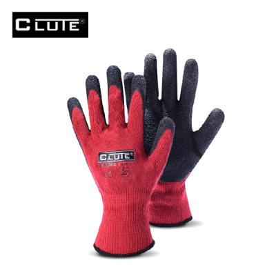 Guante Super Flex Rojo Recubierto en Látex Clute