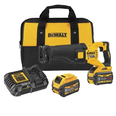 Sierra sable inalambrica DeWalt DCS389T2-B2 FlexVolt de 60 V con 2 baterias de 6.0 Ah