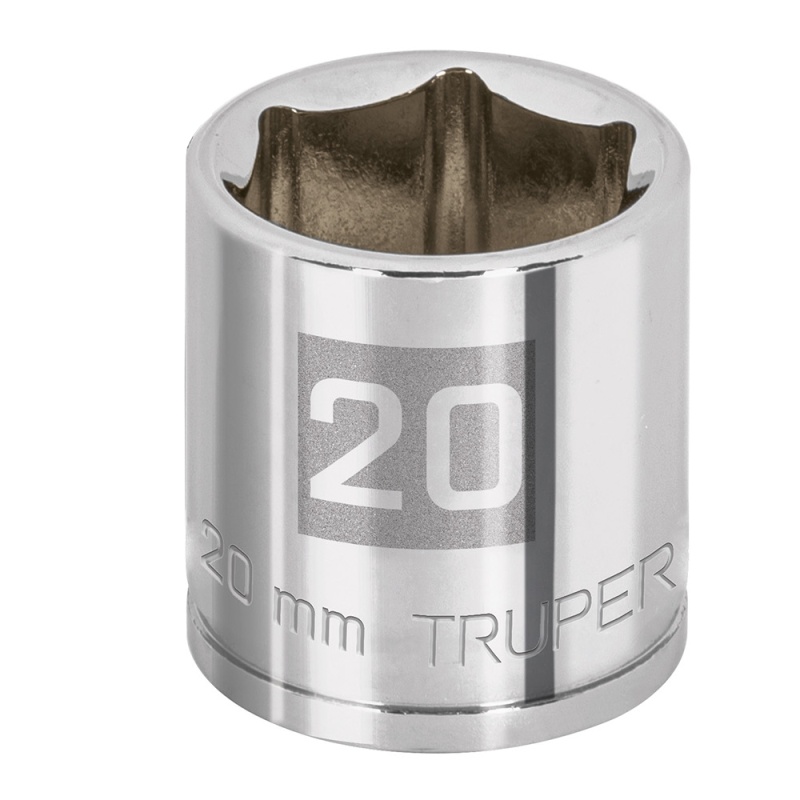 Dado Hexagonal 3/8" x 20mm Corto Truper 13684