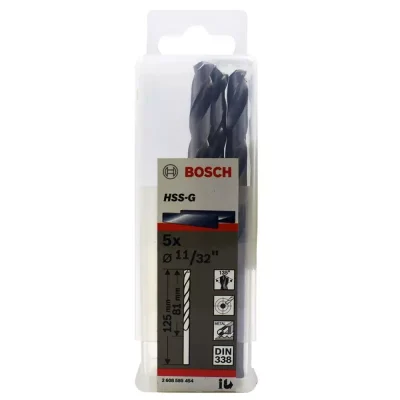 Brocas para Metal Bosch HSS-G X5L 2608.585.454-000 — 8,7 mm (11/32"), Pack de 5