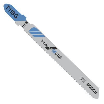 Hoja de Sierra Caladora Bosch T118G para Corte Recto en Metal (2 unidades)