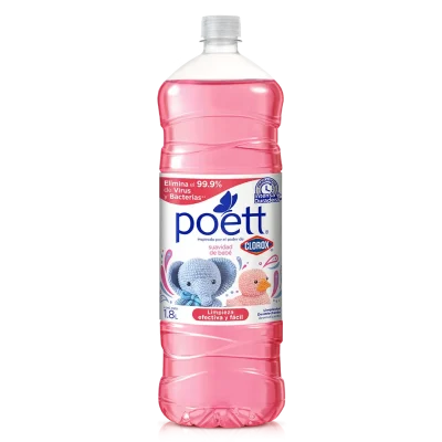 Limpiador Desinfectante Poett Suavidad de Bebé 1.8L