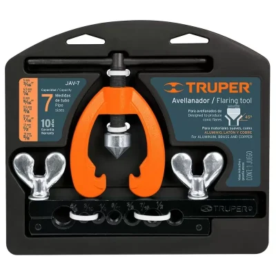 Avellanador de Tubos 3/16" a 5/8" Truper JAV-7