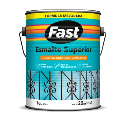 Esmalte Alquídico Fast Superior Brillante para Metal, Madera y Concreto