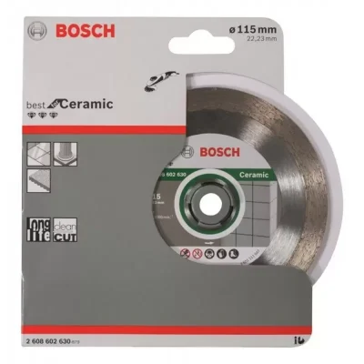 Disco Diamantado Bosch Best for Ceramic 4 1/2" 115 mm Borde Continuo para Azulejo y Porcelanato
