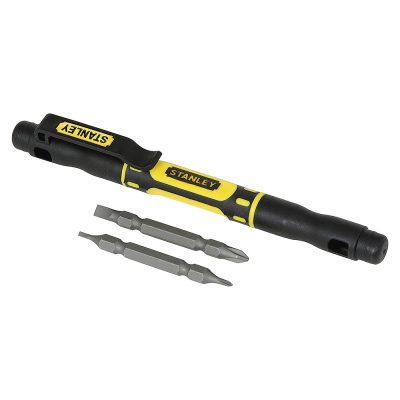 Destornillador de Bolsillo Stanley 66-344 4 en 1 Puntas Magnéticas