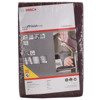 Pano Abrasivo No Tejido Bosch Best for Finish 2608.608.213-000 Guinda Grano Muy Fino