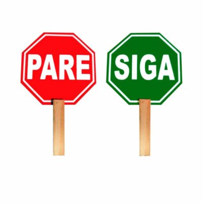 Paleta de Señalización Pare y Siga